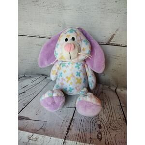 GANZ SPRING MEADOW BUNNY RABBIT EASTER Plush Blue Yellow Purple FLOWERS